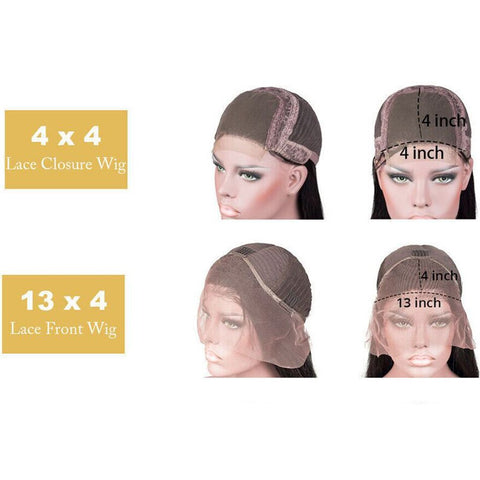 Image of Short Curly Bob Wig For Black Women Brazilian Human Hair Wigs Prepluck With Baby Hair Deep Water Wave Lace Frontal Closure Wig-FrenzyAfricanFashion.com