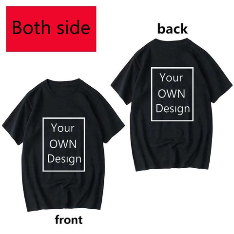 Image of Your Own Design Logo and Picture Custom Tshirt Men and women Cotton T shirt Casual T-shirt-FrenzyAfricanFashion.com