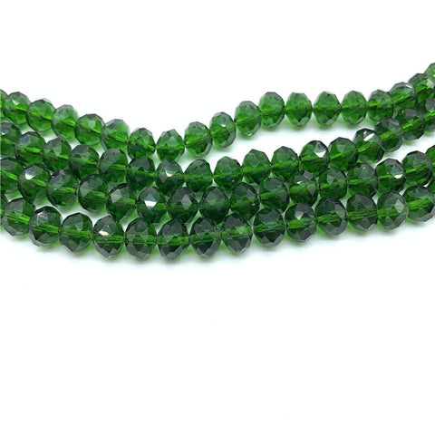 Image of Wholesale 4x6mm/50pcs Crystal Rondel Faceted Crystal Glass Beads Loose Spacer Round Beads for Jewelry Making Jewelry Diy-FrenzyAfricanFashion.com