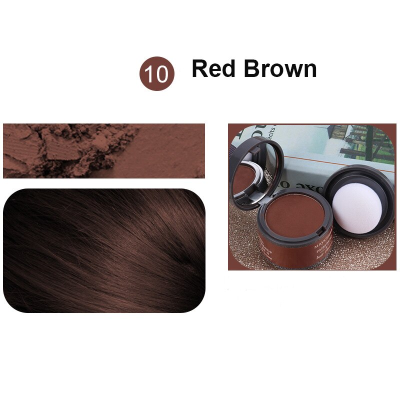 Hair Fluffy Powder Instantly Black Root Cover Up Natural Instant Hairline Shadow Powder Hair Concealer Coverage-FrenzyAfricanFashion.com