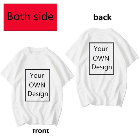 Image of Your Own Design Logo and Picture Custom Tshirt Men and women Cotton T shirt Casual T-shirt-FrenzyAfricanFashion.com