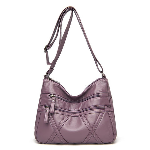 Image of High Quality Women's Soft Leather Shoulder Bags Multi-Layer Classic Crossbody Bag Luxury Designer Handbag and Purse-FrenzyAfricanFashion.com