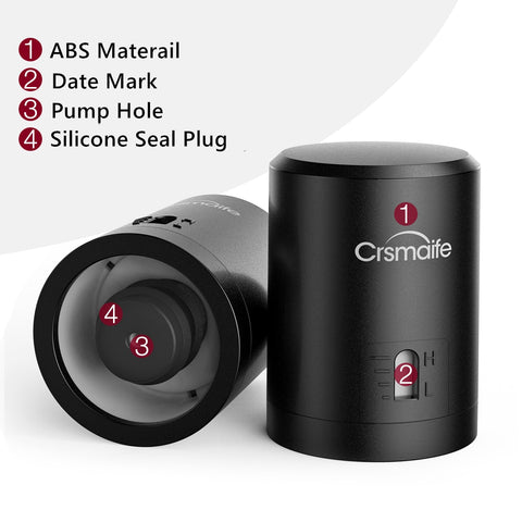 Image of Vacuum Red Wine Bottle Cap Stopper Vacuum Sealer Wine Stopper Fresh Wine Keeper Champagne Cork Stopper Kitchen Bar Tools-FrenzyAfricanFashion.com