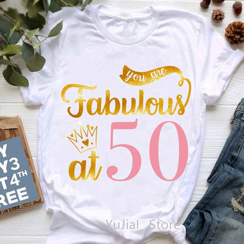 Image of Damn I Make 40/50/60 Look Good Graphic Print T-Shirt Women Red Lips-FrenzyAfricanFashion.com