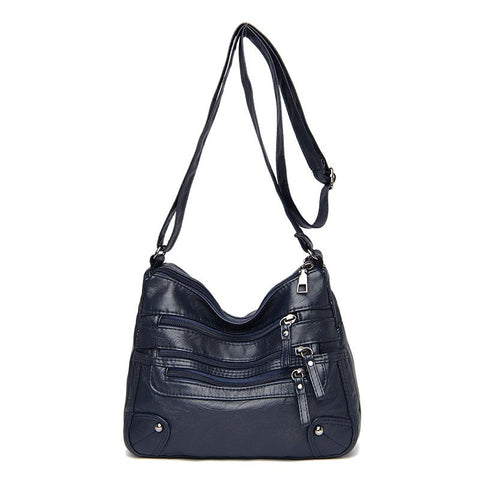 Image of High Quality Women's Soft Leather Shoulder Bags Multi-Layer Classic Crossbody Bag Luxury Designer Handbag and Purse-FrenzyAfricanFashion.com