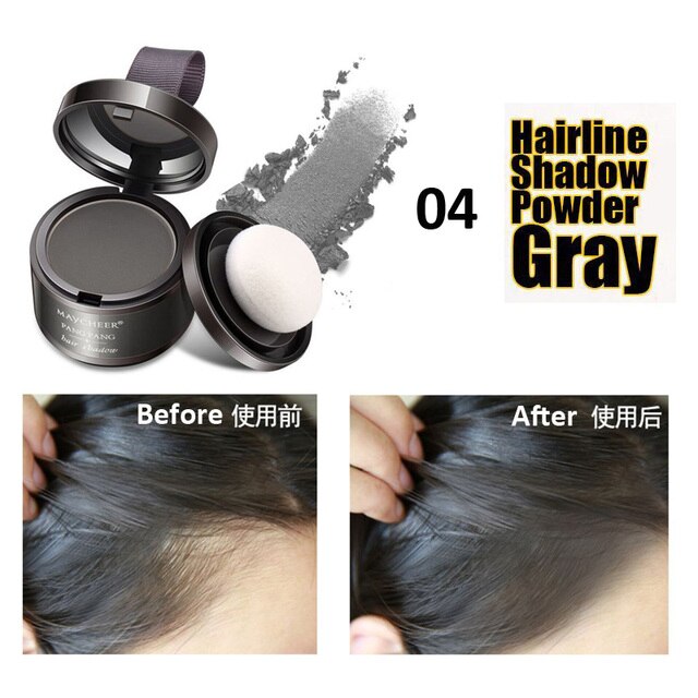 Hair Fluffy Powder Instantly Black Root Cover Up Natural Instant Hairline Shadow Powder Hair Concealer Coverage-FrenzyAfricanFashion.com