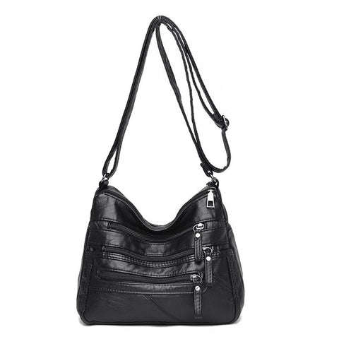 Image of High Quality Women's Soft Leather Shoulder Bags Multi-Layer Classic Crossbody Bag Luxury Designer Handbag and Purse-FrenzyAfricanFashion.com