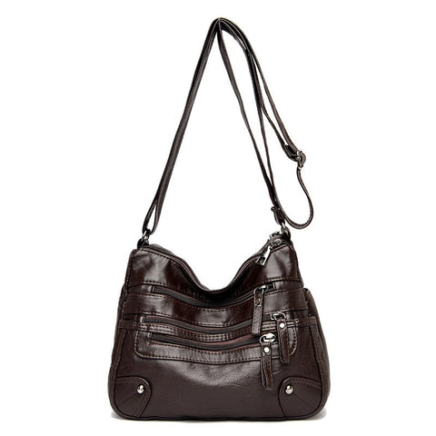 Image of High Quality Women's Soft Leather Shoulder Bags Multi-Layer Classic Crossbody Bag Luxury Designer Handbag and Purse-FrenzyAfricanFashion.com