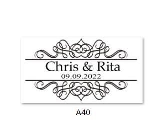 Image of Custom Transparent Labels, Wedding Labels-FrenzyAfricanFashion.com