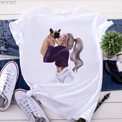 Image of Mom and Men Queen Print Women T-shirt Best Mommy Summer Harajuku O Neck Funny 90S Tops Tee Daughter Casual Clothes,Drop Ship-FrenzyAfricanFashion.com