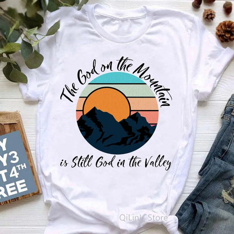 Image of All My Hope Is In Jesus Graphic Print T-Shirt Women-FrenzyAfricanFashion.com