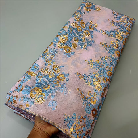 Image of Fabric Lace Nigerian French Tulle Lace Brocade Lace Fabric for Wedding Party Dress-FrenzyAfricanFashion.com