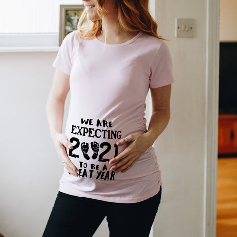 Image of Zipper Baby Loading Women Pregnant Funny T Shirt Girl Maternity Pregnancy Announcement Shirt New Mom Cloth-FrenzyAfricanFashion.com