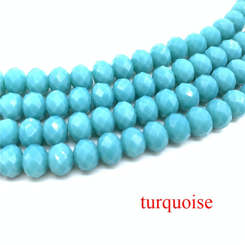 Image of Wholesale 4x6mm/50pcs Crystal Rondel Faceted Crystal Glass Beads Loose Spacer Round Beads for Jewelry Making Jewelry Diy-FrenzyAfricanFashion.com