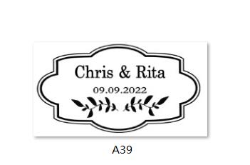Image of Custom Transparent Labels, Wedding Labels-FrenzyAfricanFashion.com