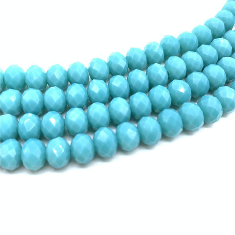 Image of Wholesale 4x6mm/50pcs Crystal Rondel Faceted Crystal Glass Beads Loose Spacer Round Beads for Jewelry Making Jewelry Diy-FrenzyAfricanFashion.com