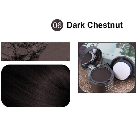 Image of Hair Fluffy Powder Instantly Black Root Cover Up Natural Instant Hairline Shadow Powder Hair Concealer Coverage-FrenzyAfricanFashion.com