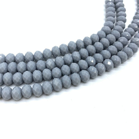 Image of Wholesale 4x6mm/50pcs Crystal Rondel Faceted Crystal Glass Beads Loose Spacer Round Beads for Jewelry Making Jewelry Diy-FrenzyAfricanFashion.com