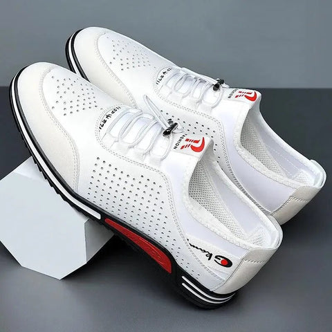 Image of Men's Leather Shoes Breathable Sports-FrenzyAfricanFashion.com