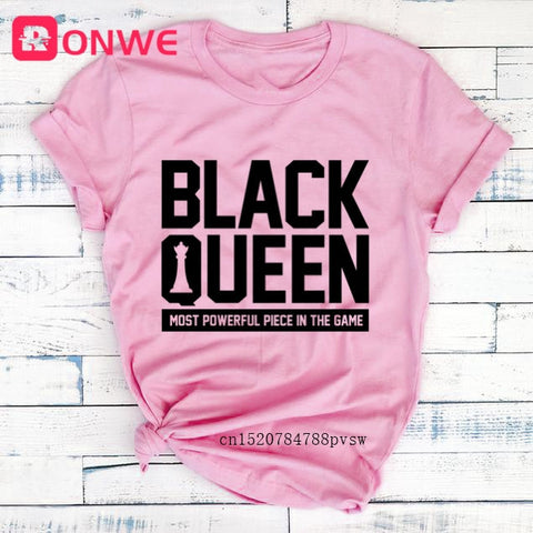 Image of Beauty African Lady Women T shirt African Black Girl History Month Female T-shirt Melanin Tee Shirt-FrenzyAfricanFashion.com
