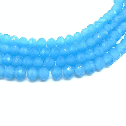Image of Wholesale 4x6mm/50pcs Crystal Rondel Faceted Crystal Glass Beads Loose Spacer Round Beads for Jewelry Making Jewelry Diy-FrenzyAfricanFashion.com