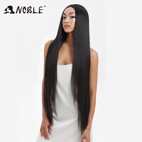 Image of Noble Synthetic Lace Front Wigs For Women 38 Inch Straight Wig Lace Wig Ombre Blonde Lace Wigs Cosplay Straight Lace Front Wig-FrenzyAfricanFashion.com