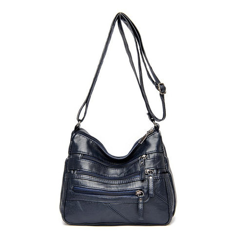 Image of High Quality Women's Soft Leather Shoulder Bags Multi-Layer Classic Crossbody Bag Luxury Designer Handbag and Purse-FrenzyAfricanFashion.com