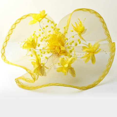 Image of Women Elegant Big Headwear Wedding Fascinators Flower Hat-FrenzyAfricanFashion.com