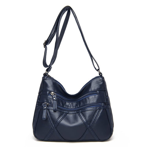 Image of High Quality Women's Soft Leather Shoulder Bags Multi-Layer Classic Crossbody Bag Luxury Designer Handbag and Purse-FrenzyAfricanFashion.com