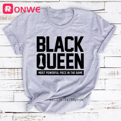 Image of Beauty African Lady Women T shirt African Black Girl History Month Female T-shirt Melanin Tee Shirt-FrenzyAfricanFashion.com