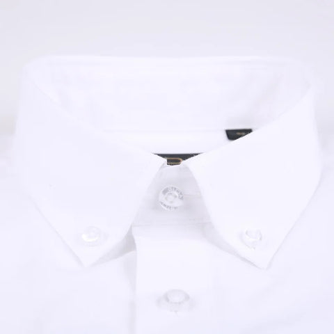 Image of Men's Non Iron Plaid Checkered Striped Shirt Long Sleeve Standard-fit Business Casual Cotton Gingham Easy-care Shirts-FrenzyAfricanFashion.com