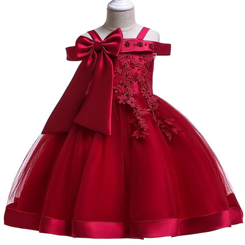 Image of Dellina Cute Flower Girl Dress Short Sleeves Princess Party Birthday-FrenzyAfricanFashion.com