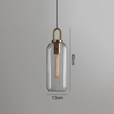 Image of Postmodern ins Pendant Lights Luxury Restaurant Lamps Nordic Bar Bedroom Bedside Glass Ball Single Hanging Lamp-FrenzyAfricanFashion.com