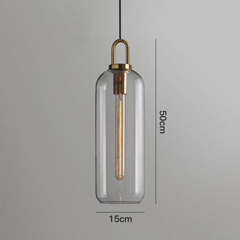 Image of Postmodern ins Pendant Lights Luxury Restaurant Lamps Nordic Bar Bedroom Bedside Glass Ball Single Hanging Lamp-FrenzyAfricanFashion.com