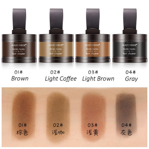 Image of Hair Fluffy Powder Instantly Black Root Cover Up Natural Instant Hairline Shadow Powder Hair Concealer Coverage-FrenzyAfricanFashion.com