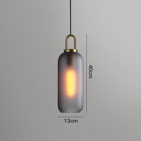 Image of Postmodern ins Pendant Lights Luxury Restaurant Lamps Nordic Bar Bedroom Bedside Glass Ball Single Hanging Lamp-FrenzyAfricanFashion.com