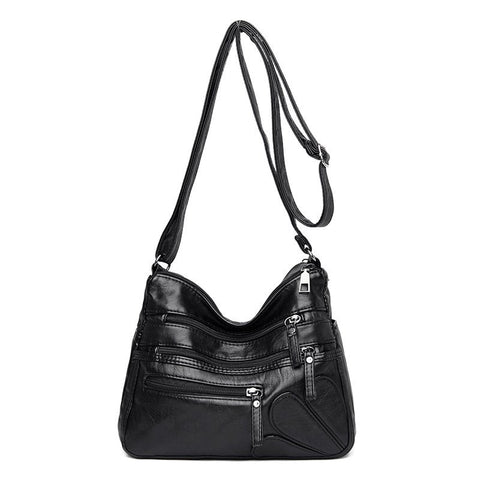 Image of High Quality Women's Soft Leather Shoulder Bags Multi-Layer Classic Crossbody Bag Luxury Designer Handbag and Purse-FrenzyAfricanFashion.com