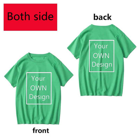 Image of Your Own Design Logo and Picture Custom Tshirt Men and women Cotton T shirt Casual T-shirt-FrenzyAfricanFashion.com