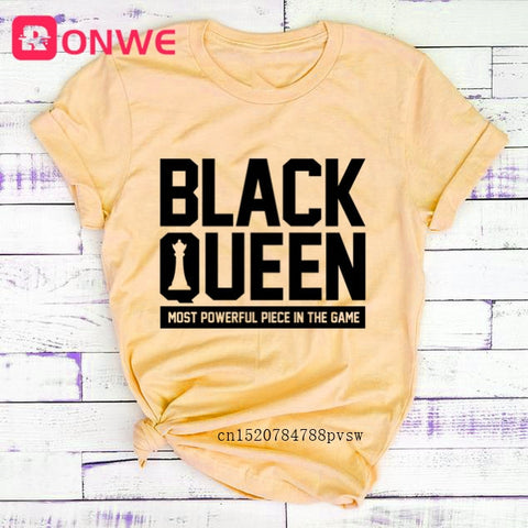 Image of Beauty African Lady Women T shirt African Black Girl History Month Female T-shirt Melanin Tee Shirt-FrenzyAfricanFashion.com