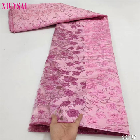 Image of Fabric Lace Nigerian French Tulle Lace Brocade Lace Fabric for Wedding Party Dress-FrenzyAfricanFashion.com