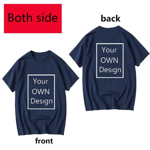 Image of Your Own Design Logo and Picture Custom Tshirt Men and women Cotton T shirt Casual T-shirt-FrenzyAfricanFashion.com