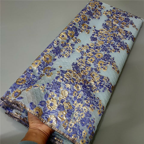 Image of Fabric Lace Nigerian French Tulle Lace Brocade Lace Fabric for Wedding Party Dress-FrenzyAfricanFashion.com