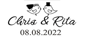 Image of Custom Transparent Labels, Wedding Labels-FrenzyAfricanFashion.com