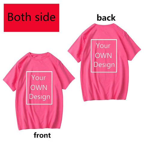 Image of Your Own Design Logo and Picture Custom Tshirt Men and women Cotton T shirt Casual T-shirt-FrenzyAfricanFashion.com