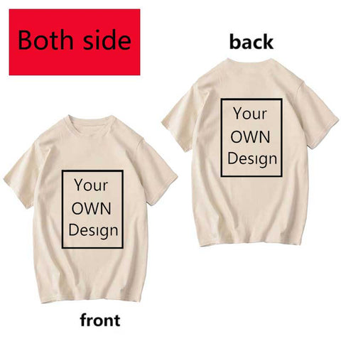 Image of Your Own Design Logo and Picture Custom Tshirt Men and women Cotton T shirt Casual T-shirt-FrenzyAfricanFashion.com