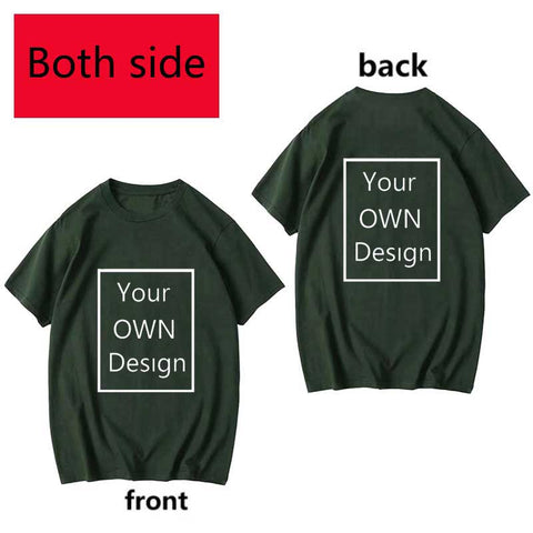 Image of Your Own Design Logo and Picture Custom Tshirt Men and women Cotton T shirt Casual T-shirt-FrenzyAfricanFashion.com