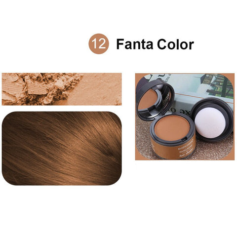 Image of Hair Fluffy Powder Instantly Black Root Cover Up Natural Instant Hairline Shadow Powder Hair Concealer Coverage-FrenzyAfricanFashion.com