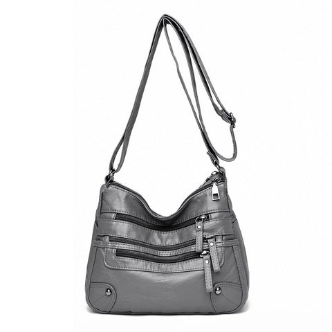 Image of High Quality Women's Soft Leather Shoulder Bags Multi-Layer Classic Crossbody Bag Luxury Designer Handbag and Purse-FrenzyAfricanFashion.com