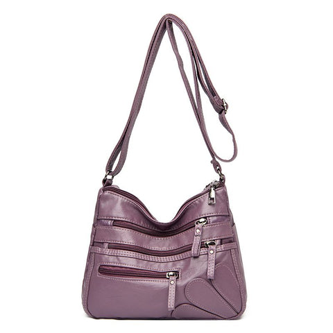 Image of High Quality Women's Soft Leather Shoulder Bags Multi-Layer Classic Crossbody Bag Luxury Designer Handbag and Purse-FrenzyAfricanFashion.com