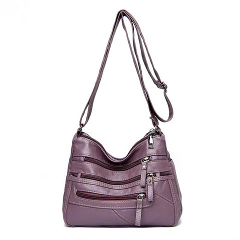 Image of High Quality Women's Soft Leather Shoulder Bags Multi-Layer Classic Crossbody Bag Luxury Designer Handbag and Purse-FrenzyAfricanFashion.com
